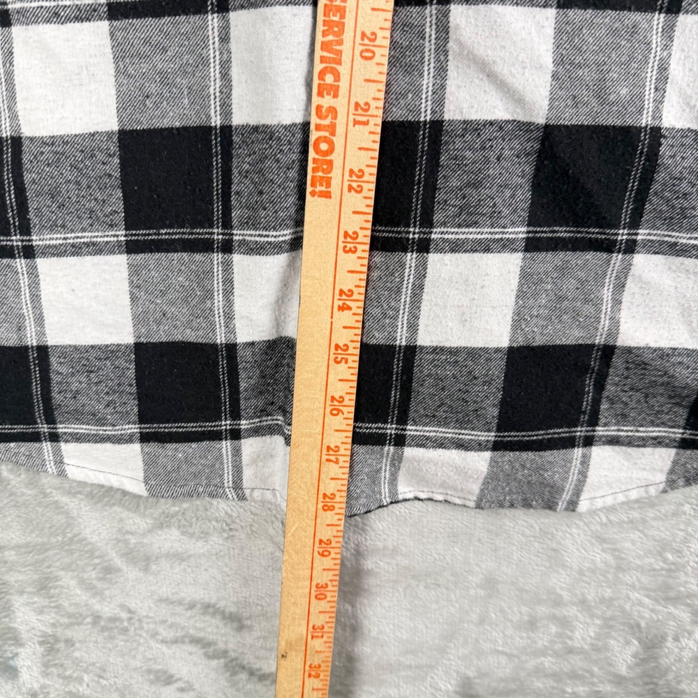 Batman‎ Tango Hotel Flannel Shirt Mens XL Black White Plaid Dark Knight Graphic - Picture 8 of 10